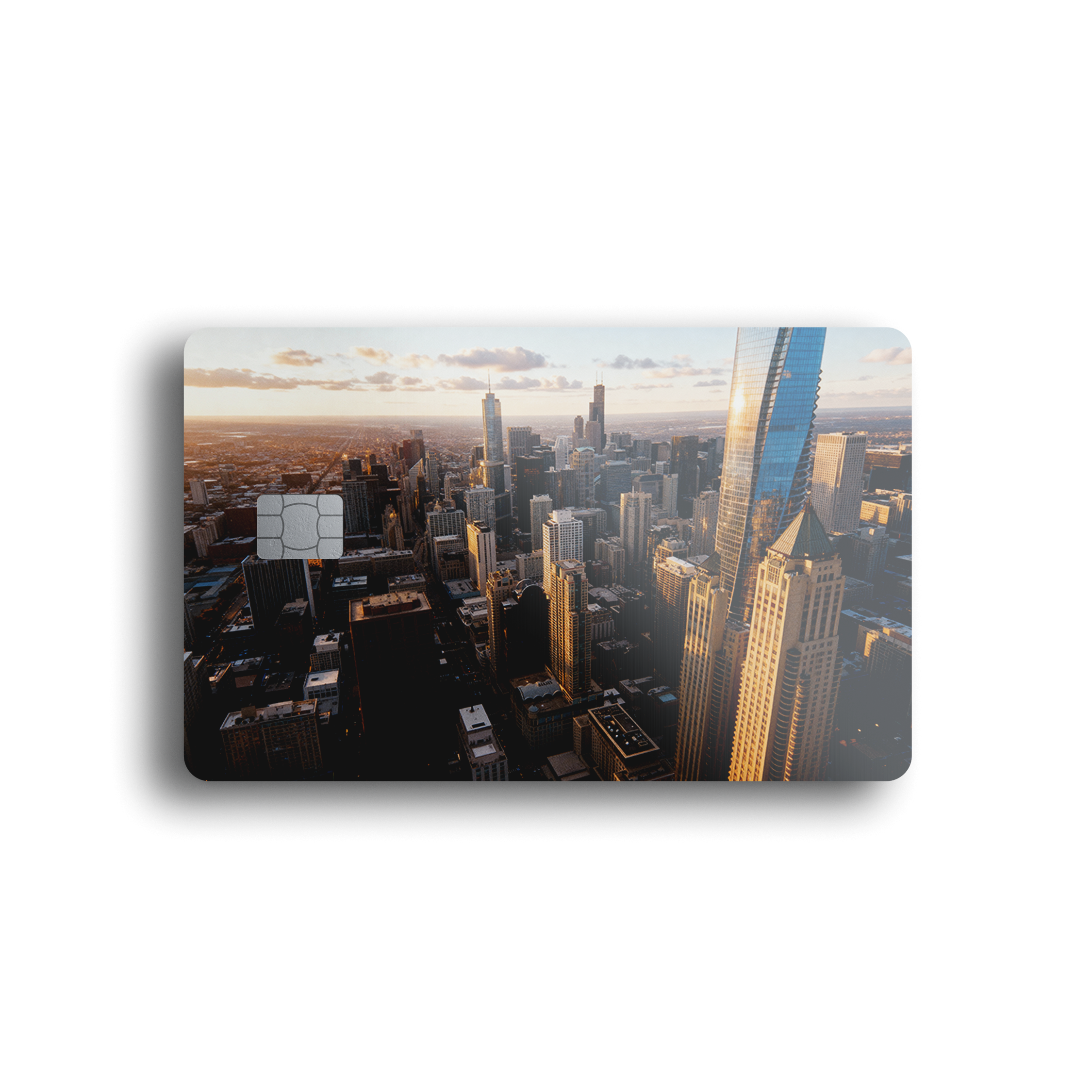 Golden Hour Skyline Card Skin